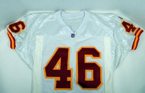 1995-ben a Kansas City Chiefs Victor Jones 46 Játékban Használt Fehér Jersey DP06115 - Aláíratlan NFL