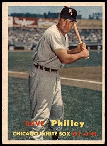 1957 Topps 124 Dave Philley Chicago White Sox (Baseball Kártya) VG White Sox
