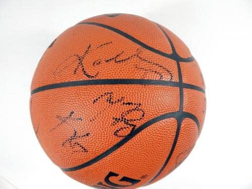 2001 NBA All Star Game Csapat Aláírt Kosárlabda, Spalding 20+ Autos SZÖVETSÉG Kobe Bryant - Dedikált Kosárlabda