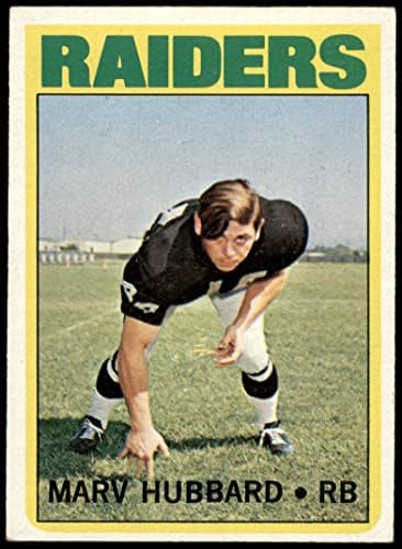 1972 Topps 54 Marv Hubbard Oakland Raiders (Foci Kártya) EX Raiders Colgate