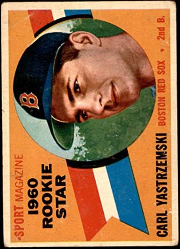 1960 Topps 148 Újonc Csillag Carl Túl Boston Red Sox (Baseball Kártya) JÓ Red Sox