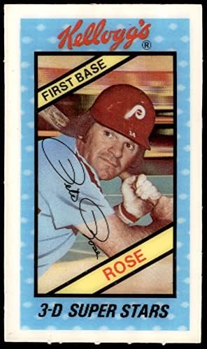 1980 Kelloggs 35 Pete Rose Philadelphia Phillies (Baseball Kártya) NM/MT Phillies