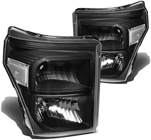 Pár Fekete Ház Tiszta Sarokban Fényszóró+3D LED víztiszta Lencse hátsó Lámpák Kompatibilis Ford Super