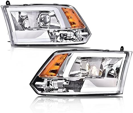 PIT66 LED Fényszóró, Kompatibilis 09-18 Dodge Ram 1500/10-18 Ram 2500 3500/11-18 Ram 4500 5500, Tiszta