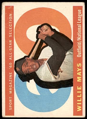 1960 Topps Rendszeres Baseball card564 Willie Mays, MINT a San Francisco Giants Jó Minőségű