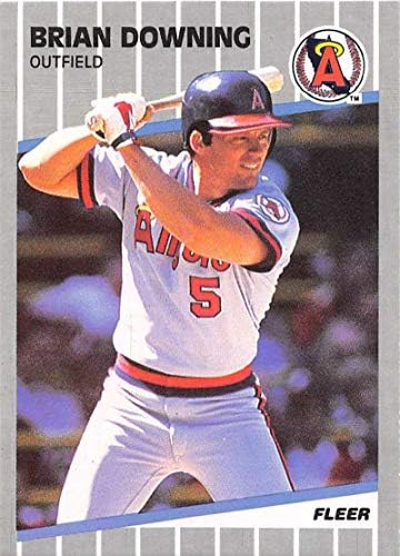 1989 Fleer 475 Brian Downing NM-MT Kaliforniai Angels Baseball, MLB