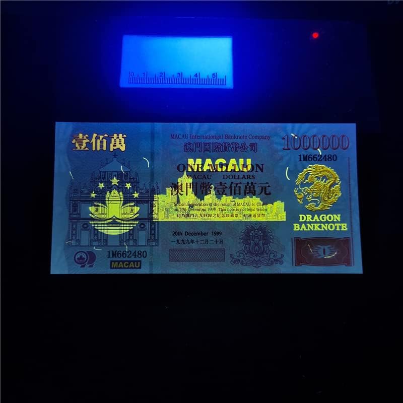 1999 Makaó átadás Millió Megemlékező eurobankjegyek hamisítás Elleni Fluoreszkáló bankjegyek Megemlékező