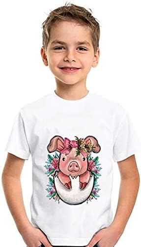 Húsvéti Nap Kiírja Póló Tshirts T-Shirt Kisgyermek Lány Fiú Rövid Ujjú Nyuszi Póló Gyerekek Lányok Tee