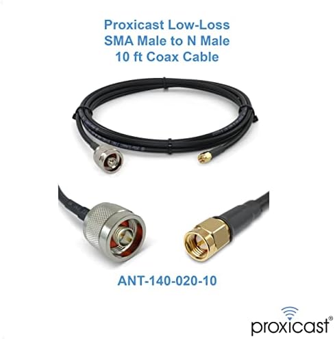 Proxicast 9/11 dBi Ultra Szélessávú Magas Antenna Nyereség + 10 ft Pro Osztály Alacsony Veszteség CFD195