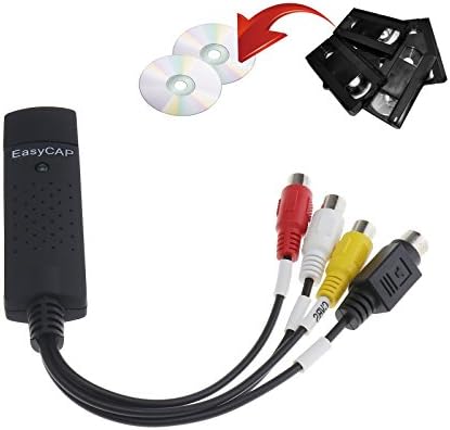 Mikro Kereskedők Easycap USB 2.0 Adapter, TV-Video-Audio-VHS-DVD Converter Capture Kártya Adapter