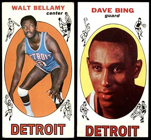 1969-70 Topps Detroit Pistons Csapat készen áll a Detroit Pistons (Set) VG+ Pistons